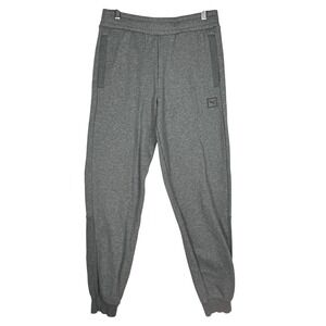 Puma Mens Heather Gray Fleece Jogger Sweatpants 889288-02 Medium